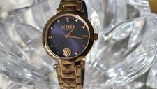 Versus Versace Rose Gold Black Dial Women's Watch