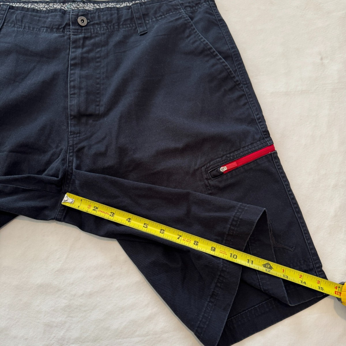 VTG Jordan Mens Cargo Black Cement Elephant Print Shorts VTG Jordan Mens Cargo Black Cement Elephant Print Shorts