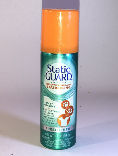 Static Guard 1.4oz Anti Cling Spray Fresh Linen, Hair And Clothes-NEW-SHIP 24HRS - Picture 1 of 12