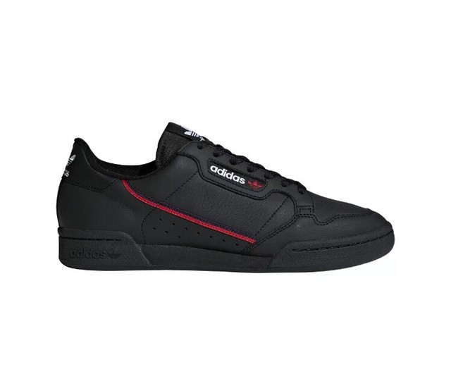 NEW Adidas Continental 80 Men's Black Leather Scarlet-Red 11 Sneakers trainers | eBay