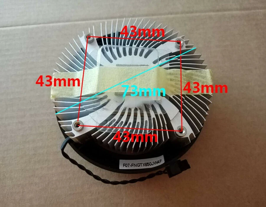 Cooler Fan For NVIDIA GTX650 GT640 GA61B2U 78mm Public version Graphics Card - Image 4 of 4