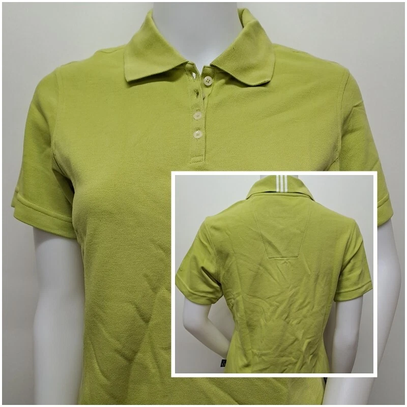 adidas Damen Polo Shirt Trikot Jersey Hemd Golf Tennis Fitness Grün S M L XL O18