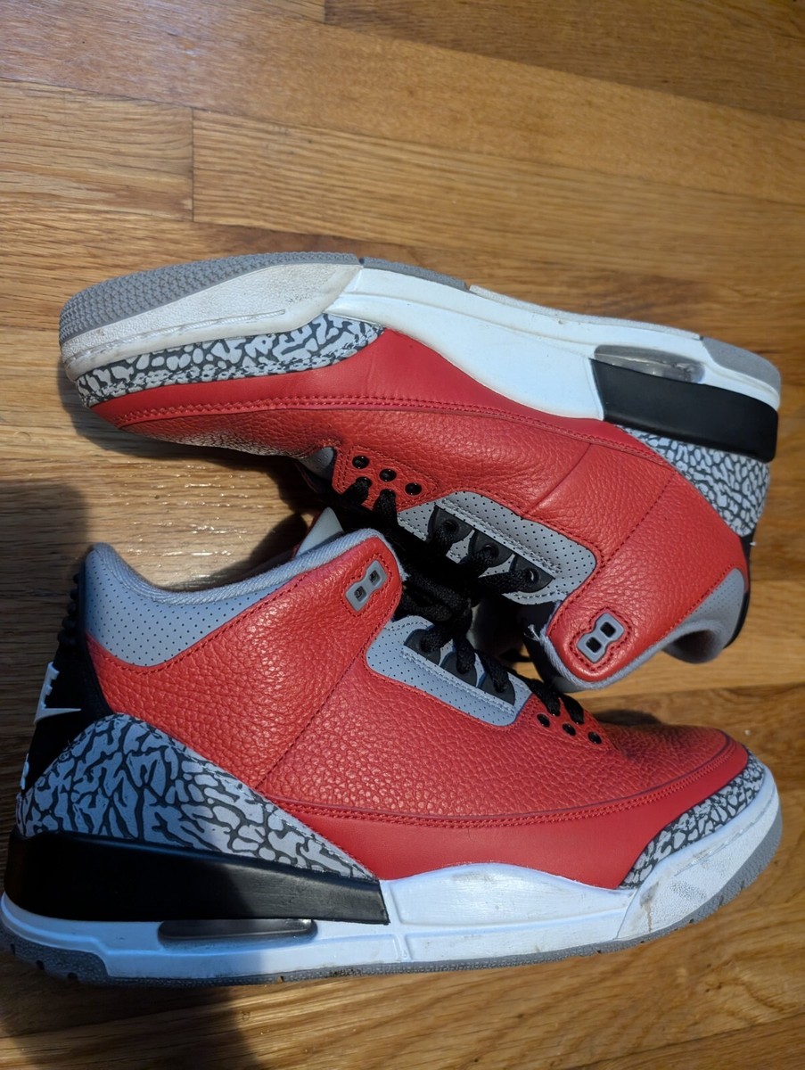 jordan 3 red cement size 12
