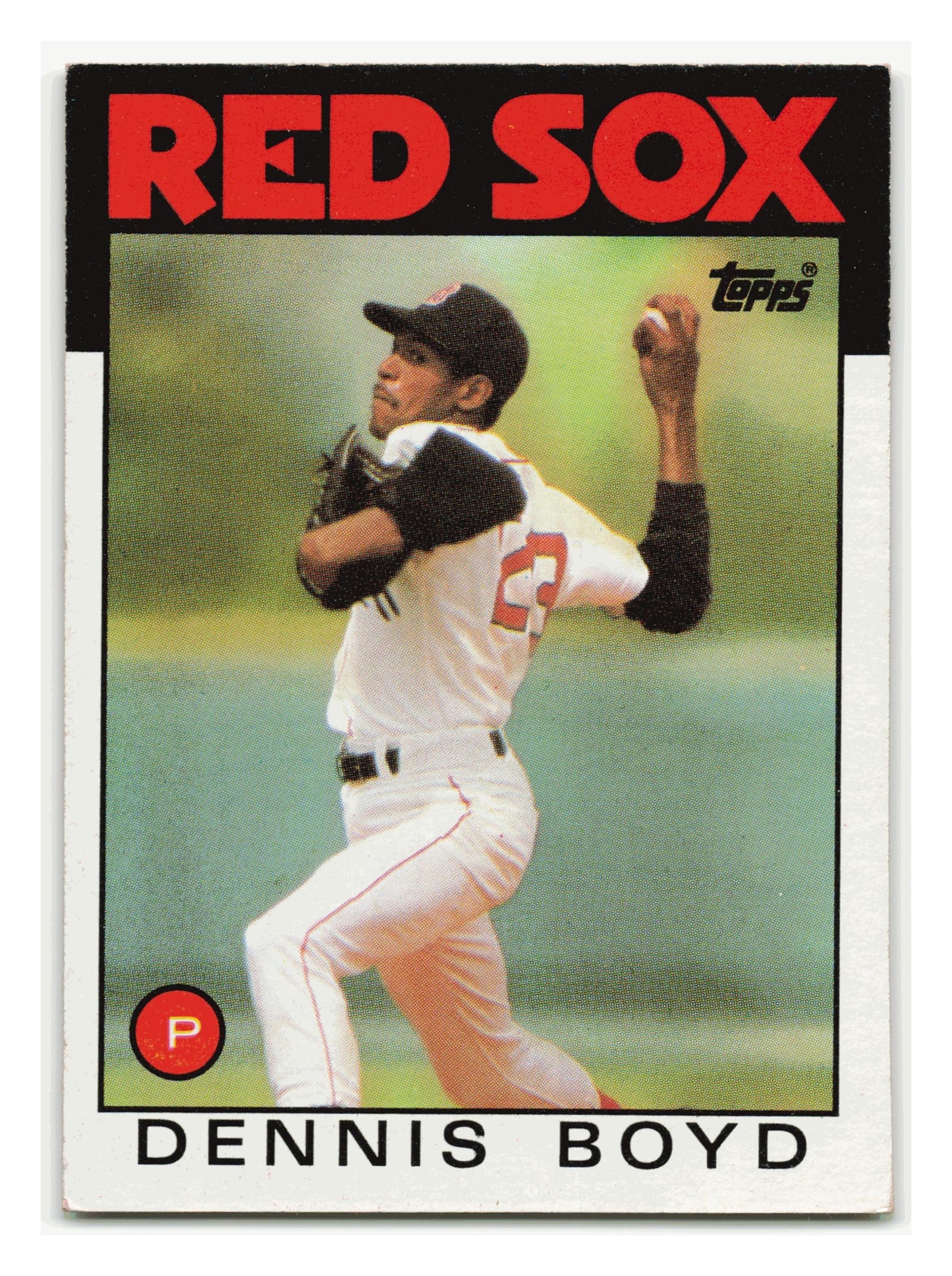 Dennis Boyd 1986 Topps #605 Boston Red Sox EX-MINT