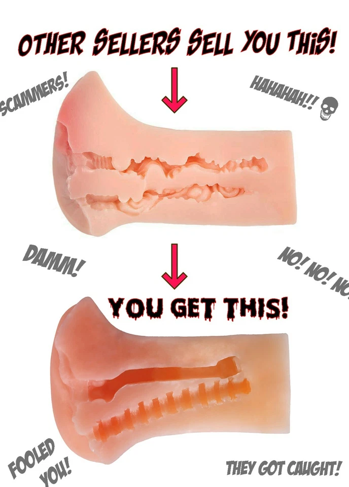 Juguetes sexuales 3 en 1 realistas vagina anal bolsillo coño para hombres masturbadores masculinos Foto 3 de 4