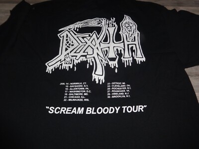 Death Shirt Death Metal Scream Bloody Tour Gildan Pestilence Gruesome XXXL