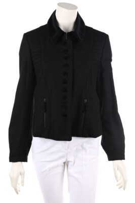 CHLOÉ Blazer Wool-Blend Cashmere T 40 = D 38 black