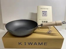 River Light KIWAME Japanese Deep Frying Pan 30cm Itame Pan  IH Made in Japan