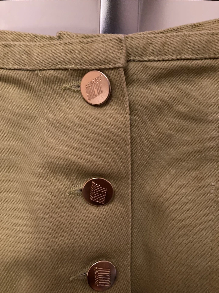 Vintage Junior Jean Paul Gaultier Lace-up Skirt Lime Green - Image 4 of 4