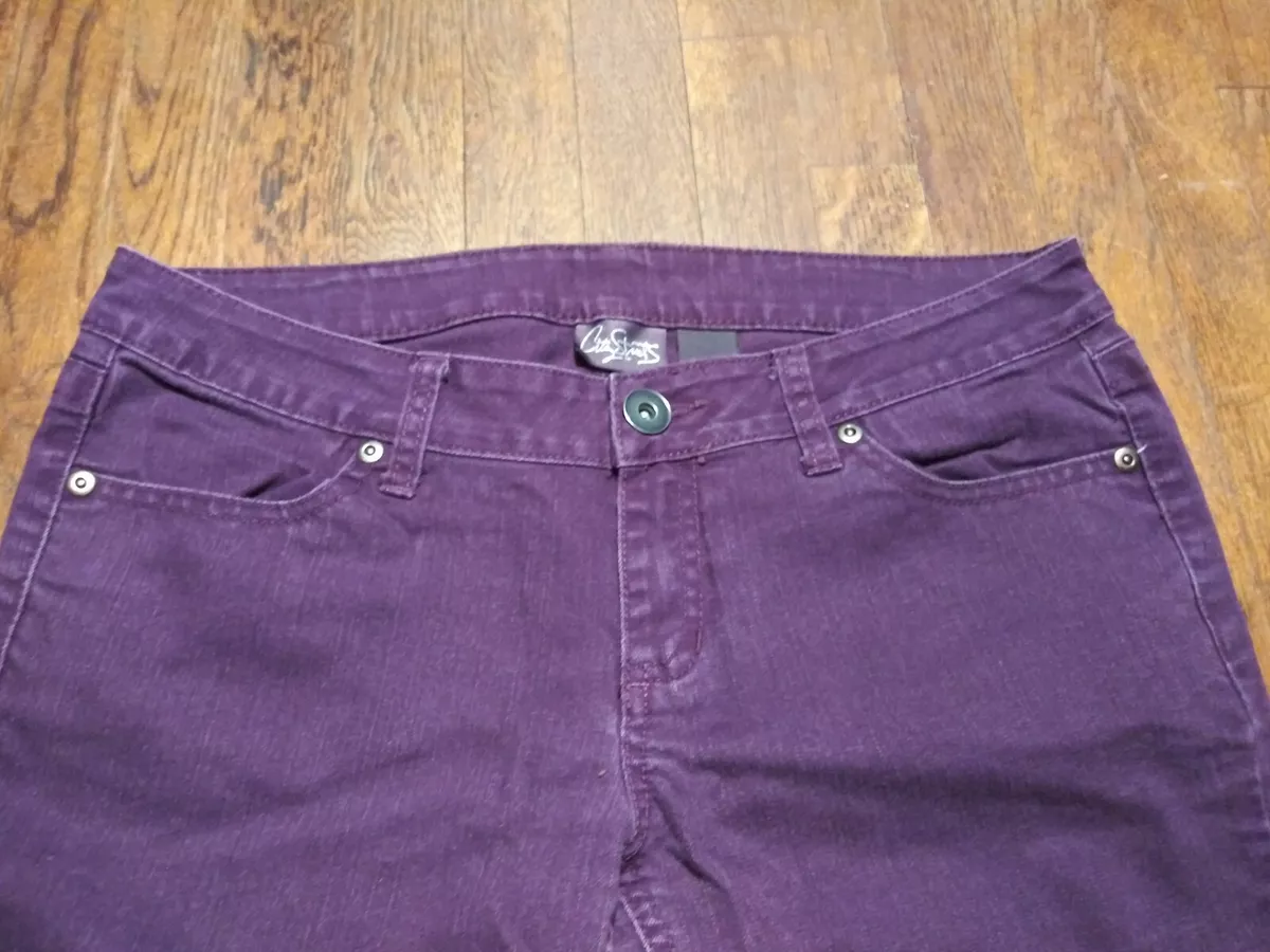 Dark purple sale jeans womens