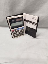 Radio Shack POCKET CALCULATOR in Case Dual Power Solar/Battery Thin EC-458