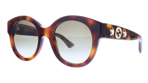 Gucci GG0207S 002 Havana Star DIVA Sunglasses Sonnenbrille 
