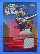 2015 Stars & Stripes CORDELL DUNN JR. Jersey card #/299 DETROIT TIGERS Baseball