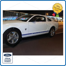 Adhesivo De Vinilo Con Logotipo De Ford Mustang, Redondo De 4 Pulgadas