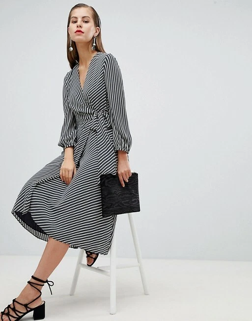 Whistles top stripe dress