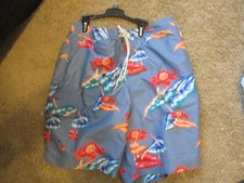 Chaps Mens Swim Trunks Shorts flowered xxlarge