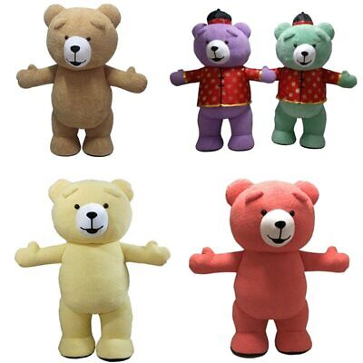 Teddy Bear Mascot Costume Suit Cosplay Party Game Dress Outfit Halloween Adult