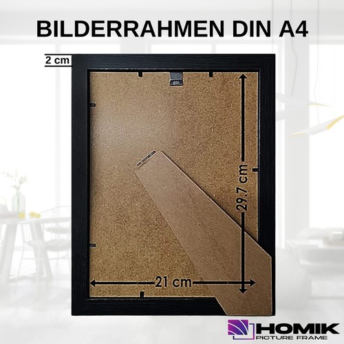 Bilderrahmen A4 | Rahmen A4 mit Acryl-Sicherheitsglas Glas Bilderrahmen din A4 - Bild 82 von 155