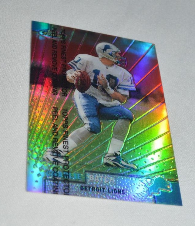 1999 TOPPS FINEST - CHARLIE BATCH QB DETROIT LIONS CARD # 69 REFRACTOR