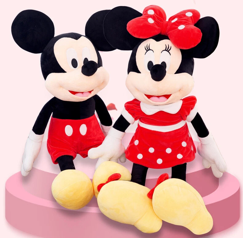 Disneys Mickey Minnie Mouse Soft Plush Toys Stuffed Dolls Kids Adult Gifts - Image 2 of 4