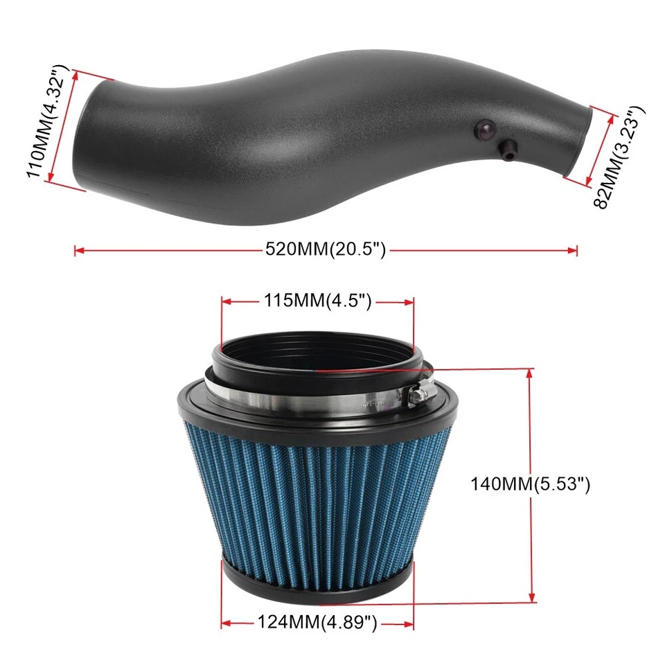 For Honda Civic 92-00 EG EK For Acura Integra 94-01 DC Cold Air Intake Pipe Kit Foto 2 de 4