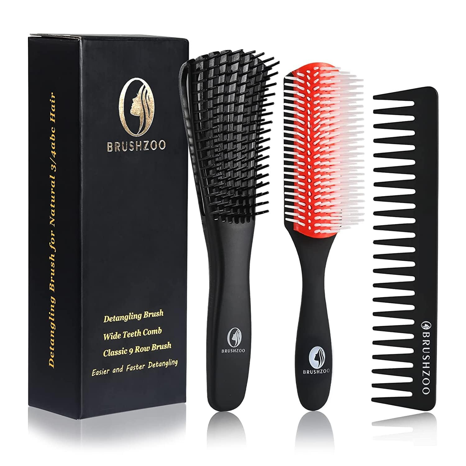 Revolutionary Detangler Brush for Natural 3/4Abc Curly Hair-image