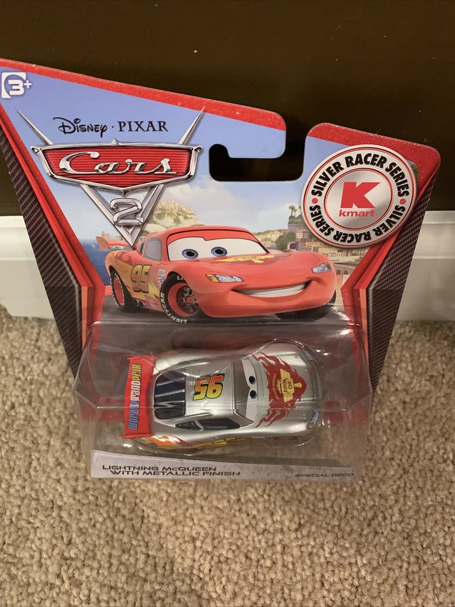 Disney Pixar Cars 2 Silver Racing Series Lightning McQueen