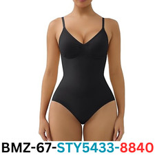 SHAPERX Women's Tummy Control Shapewear Seamless Briefs Body Shaper, Black, S/M