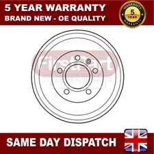 Fits LDV Maxus 2005-2009 2.4 D FirstPart Rear Brake Drum #1 545120006
