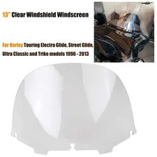 Motor 13" Clear Windshield For Harley Touring Ultra Limited FLHTK 2010-2013