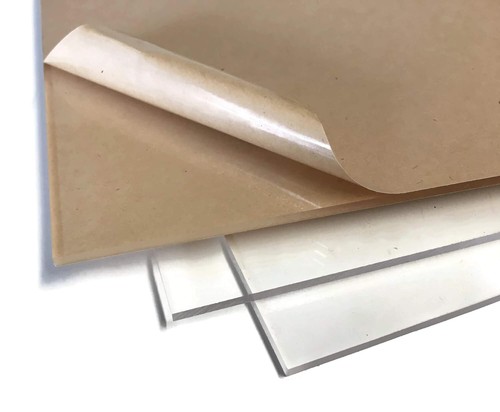 10 PACK - 1/8" Cast Acrylic Sheet - Size 12X12 - Color Clear - MFG CHEMCAST - Picture 4 of 5
