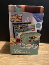Animal Crossing New Horizons Kids Children Bedding Sheet Set 4pc Full Size NEW