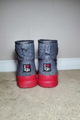 UGG RED AND GRAY BOOTS Women's Size 9