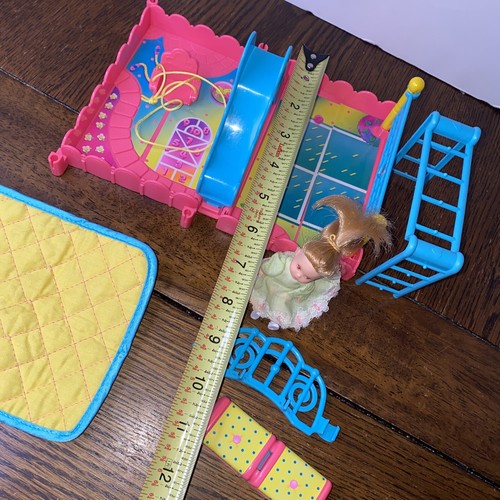 Vintage Wish World Kids Sleep 'n Leap Bed Kenner 1987 toy playset *Incomplete* - Foto 8 di 12
