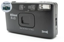 *N Mint* Nikon AF600 Panorama Black 35mm Film camera 28mm F/3.5 Macro Lens Japan