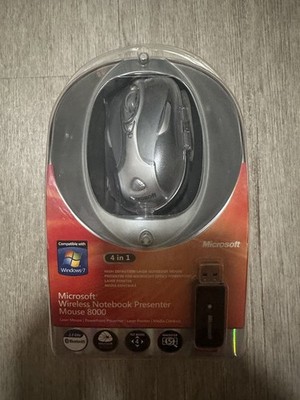 Microsoft Wireless Notebook Presenter 8000 1065 Silver Bluetooth Mouse