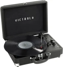 Victrola Journey+ Suitcase Record Player - Black