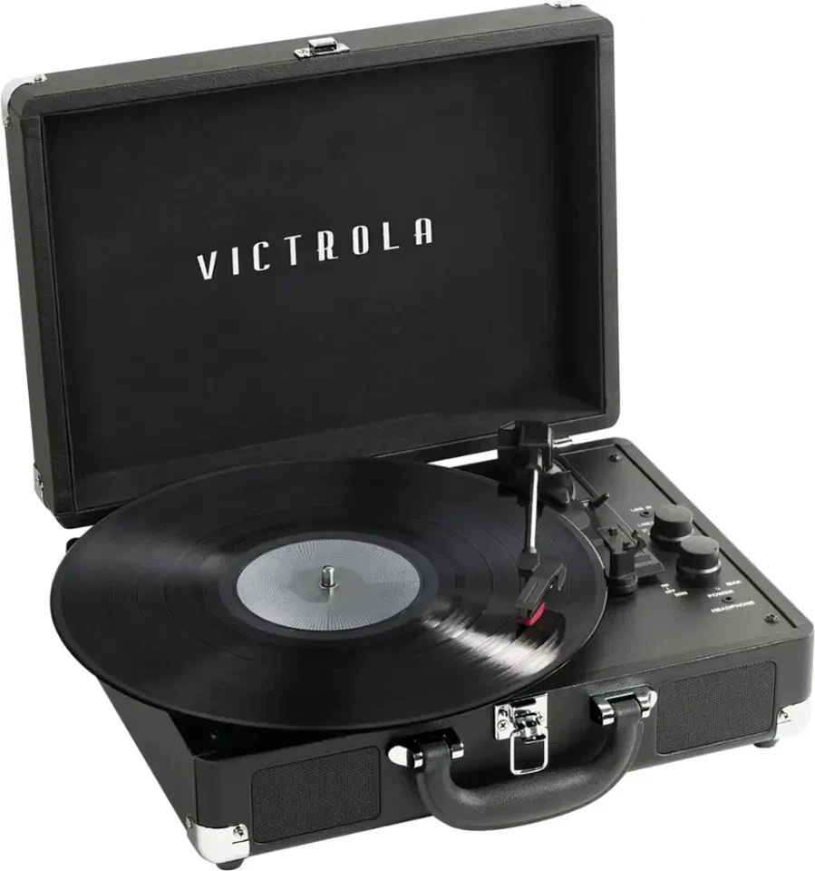 Victrola Journey+ Suitcase Record Player - Black