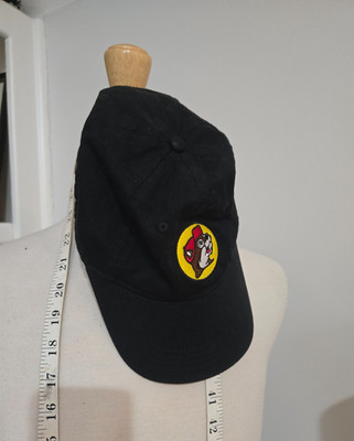 Black  Buc-ees Hat Cap Mens Adjustable Embroidered Logo Strap Back