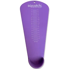 Squatchi Toddler & Kids Shoe Sizer At Home Foot Measuring Device purple
