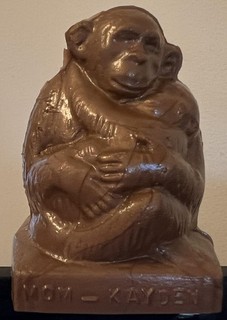 Mold A Rama Chimpanzee & Baby GOLDEN RARE Molded Souvenir Moldville Week 35
