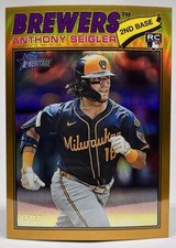 Anthony Seigler RC #128 - 2026 Topps Heritage Gold Chrome Refractor /50 SP #’d