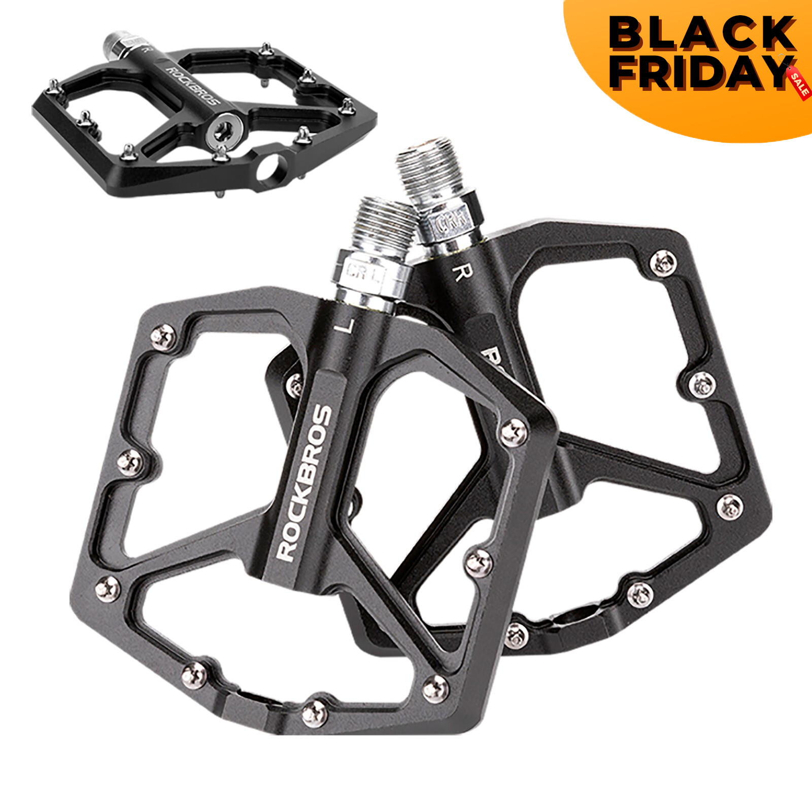 ROCKBROS Fahrradpedale Rennrad Pedale Алюминиевая платформа для педалей с защитой от скручивания MTB 8090₽