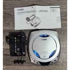 Coby CX-CD115 Tested Vintage Personal CD Player W/ Manual  Accessories For Car