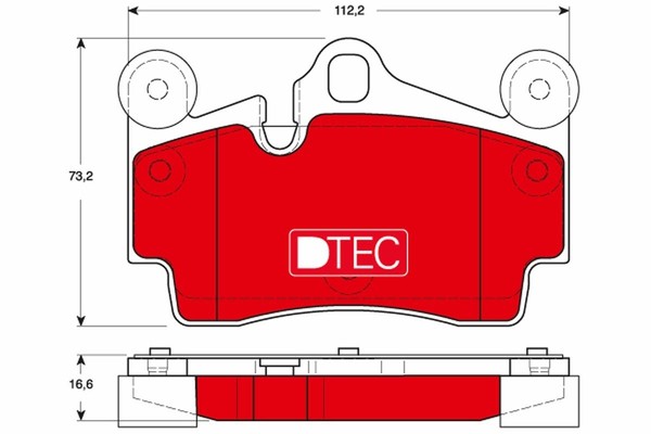 Trw GDB1653DTE Bremsbelagsatz, Scheibenbremse FüR Audi Porsche Vw-image