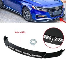 For Honda Accord Sport Ex Coupe Glossy Black Front Bumper Lip Splitter Spoiler