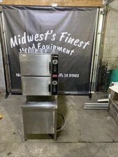 Pre-Owned Stainless Steel Groen HY-6E Hyper Steam Commercial Steamer TESTED