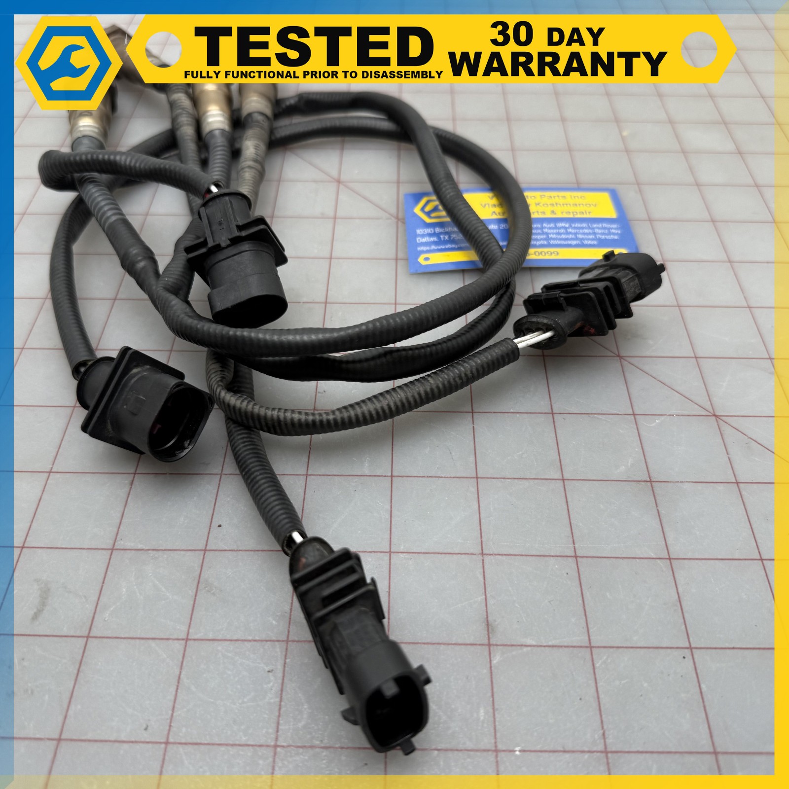 14-17 MASERATI GHIBLI 3.0L FRONT & REAR OXYGEN O2 SENSOR LAMBDA SET OEM