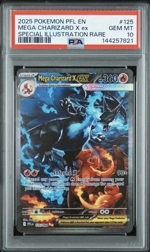 Pokémon Mega Charizard X ex 125/094 PSA 10 Special Illustration Rare Holo
