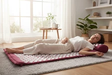 Acupressure Mat & Pillow Set – Back & Neck Pain Relief, Muscle Relaxation